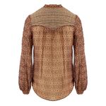 Blusa-Isabel-Marant-Seda-Colorida-Vermelha