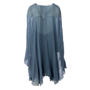 Vestido Chloe Seda Azul