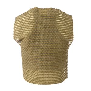 Conjunto Paula Raia Blusa e Colete Bege