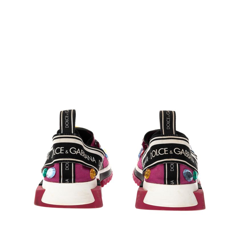 Tenis-Dolce---Gabbana-Slip-On-Sorrento-Rosa-Pedrarias