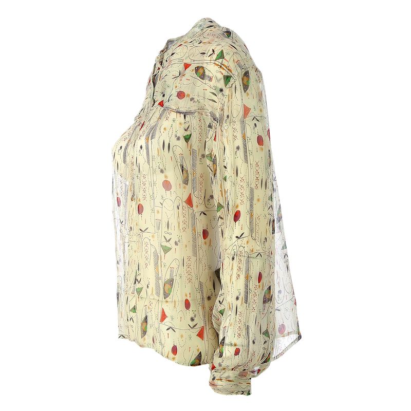Blusa-Isabel-Marant-Seda-Estampada-Geometrica