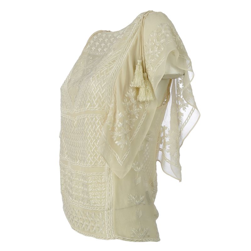 Blusa-Isabel-Marant-Seda-Creme-Bordada