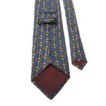 Gravata-Vintage-Azul-e-Dourada