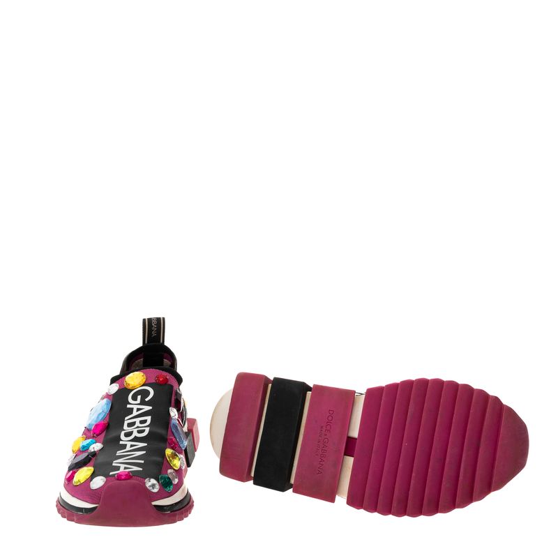 Tenis-Dolce---Gabbana-Slip-On-Sorrento-Rosa-Pedrarias