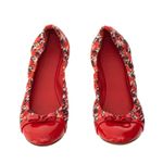 Sapatilha-Louis-Vuitton-Tecido-Estampado-Vermelho