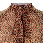 Blusa-Isabel-Marant-Seda-Colorida-Vermelha