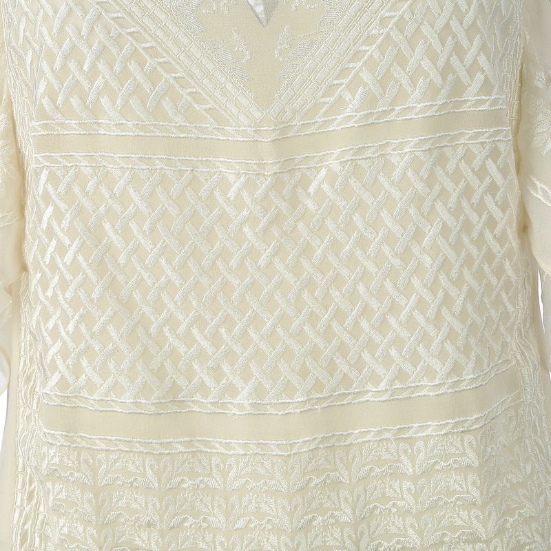 Blusa-Isabel-Marant-Seda-Creme-Bordada
