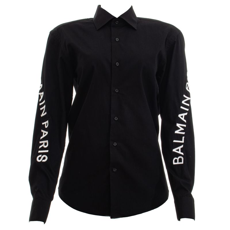 Camisa-Balmain-Preta