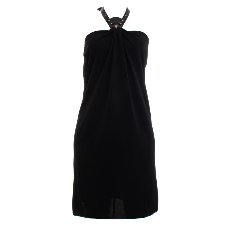 Vestido-Gucci-Preto-Detalhe-Couro