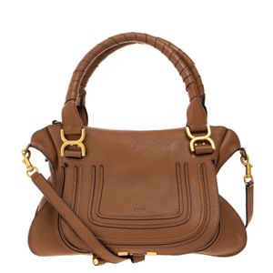 Bolsa Chloe Marcie Transversal Caramelo