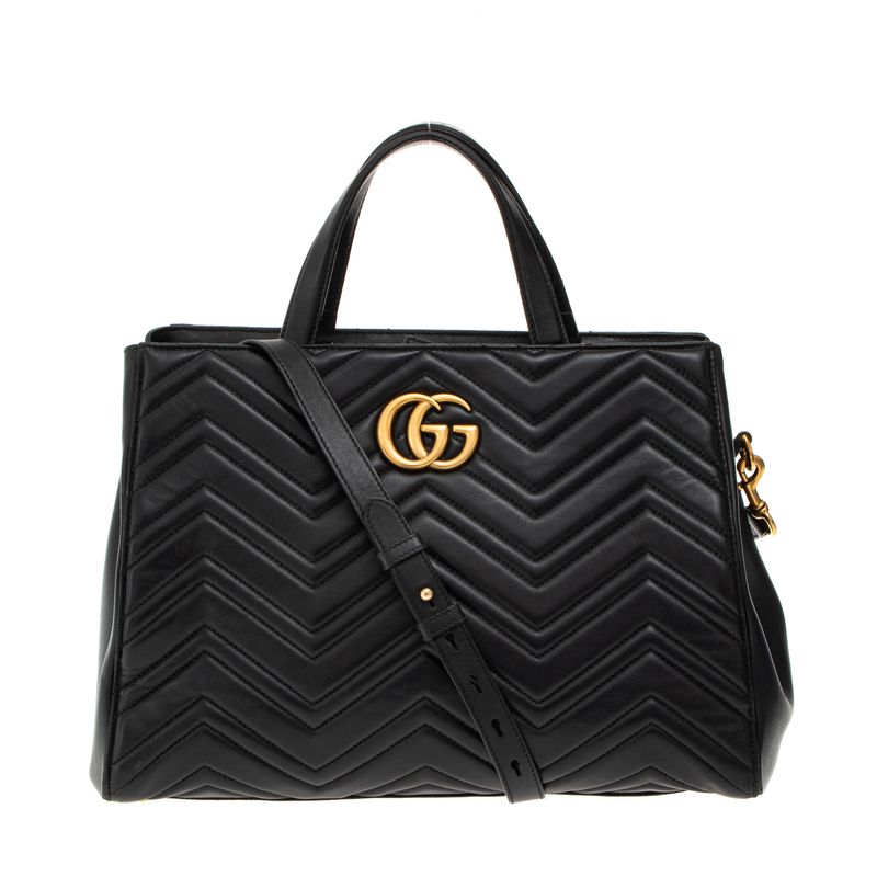 Bolsa-Gucci-Marmont-Tote-Media-Preta