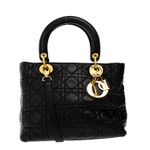 Bolsa-Christian-Dior-Vintage-Lady-Dior-Cannage-Preto-