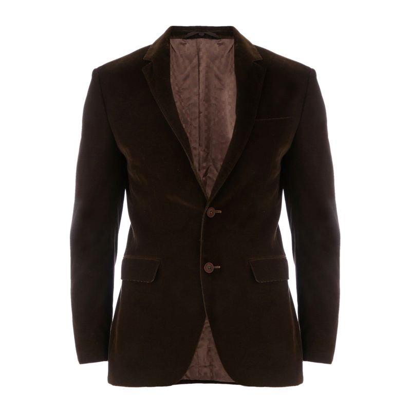 Blazer-Hugo-Boss-Veludo-Marrom