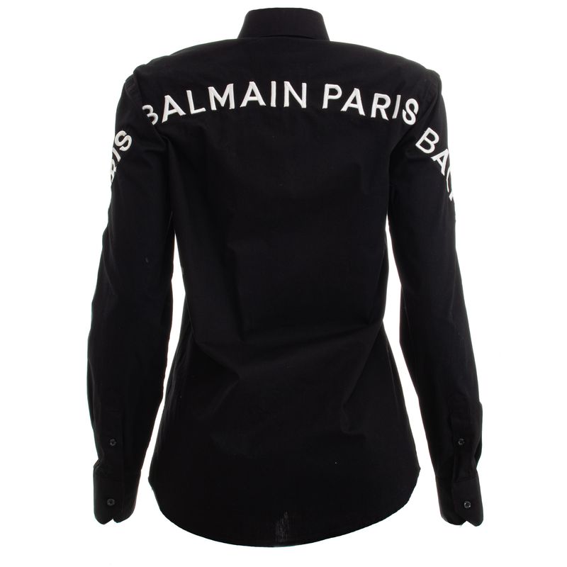 Camisa-Balmain-Preta