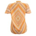 Blusa-Valentino-Garavani-Seda-Estampada-Laranja