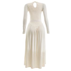 Vestido Paula Raia Malha Creme