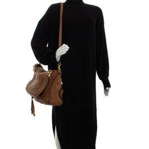 Bolsa Chloe Marcie Transversal Caramelo