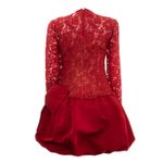 Vestido-Valentino-Garavani-Renda-com-Laco-Vermelho