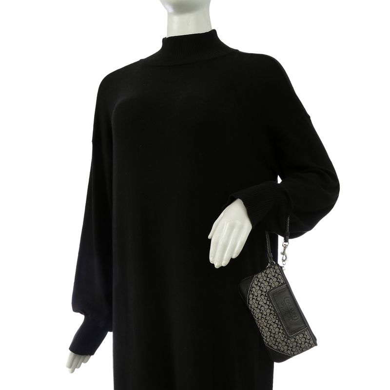 Clutch-Coach-Couro-Preto