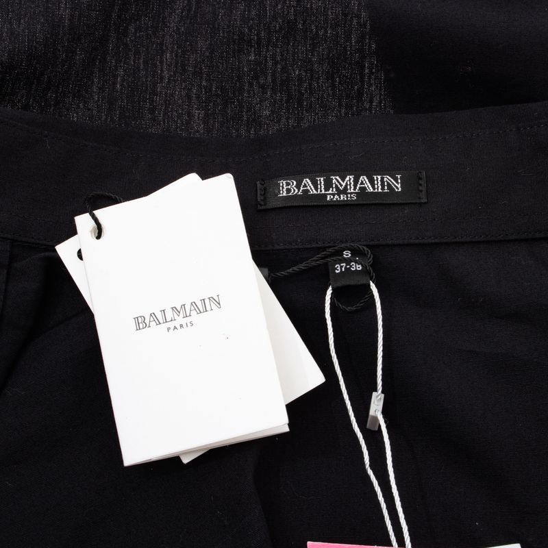 Camisa-Balmain-Preta