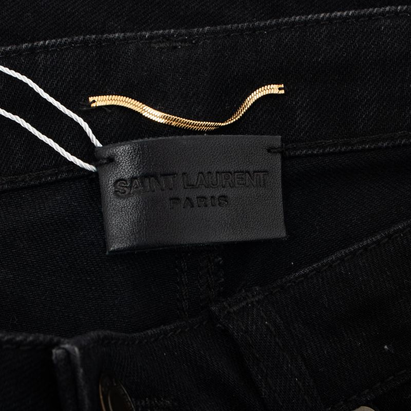 Calca-Jeans-Saint-Laurent-Skinny-Preta