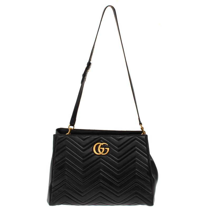 Bolsa-Gucci-Marmont-Tote-Media-Preta