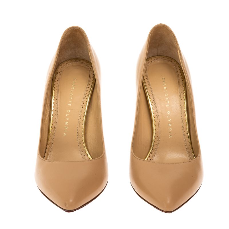 Scarpin-Charlotte-Olympia-Bege