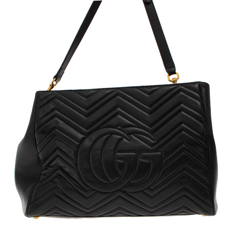 Bolsa-Gucci-Marmont-Tote-Media-Preta