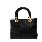 Bolsa-Christian-Dior-Vintage-Lady-Dior-Cannage-Preto-