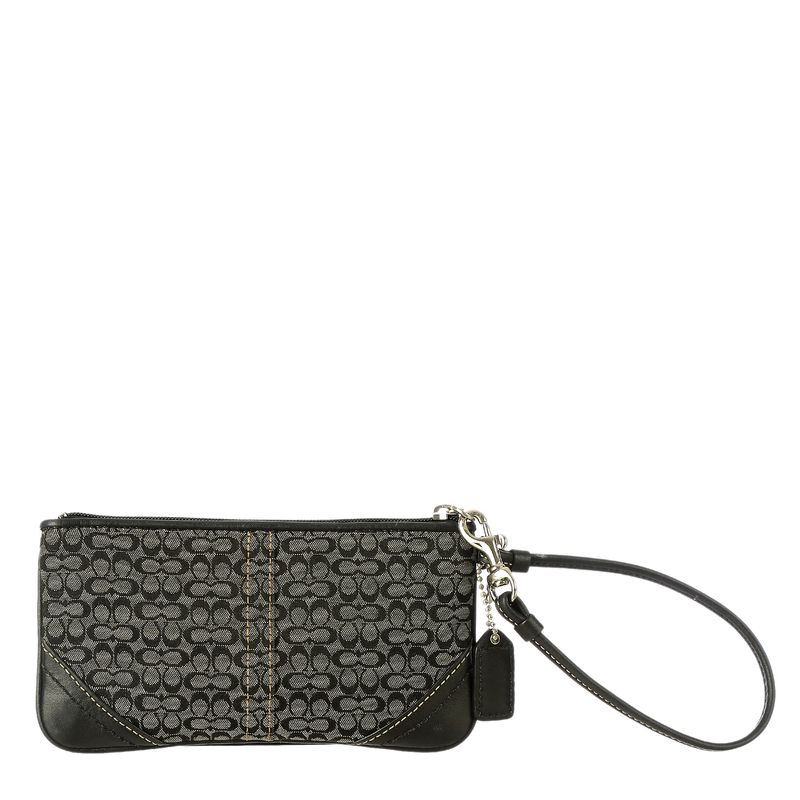 Clutch-Coach-Couro-Preto