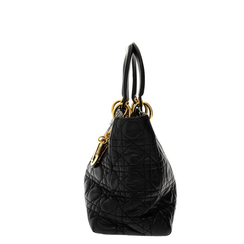 Bolsa-Christian-Dior-Vintage-Lady-Dior-Cannage-Preto-