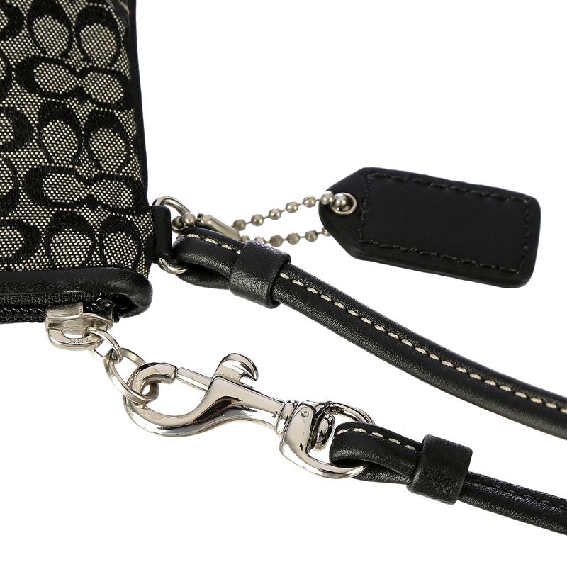 Clutch-Coach-Couro-Preto