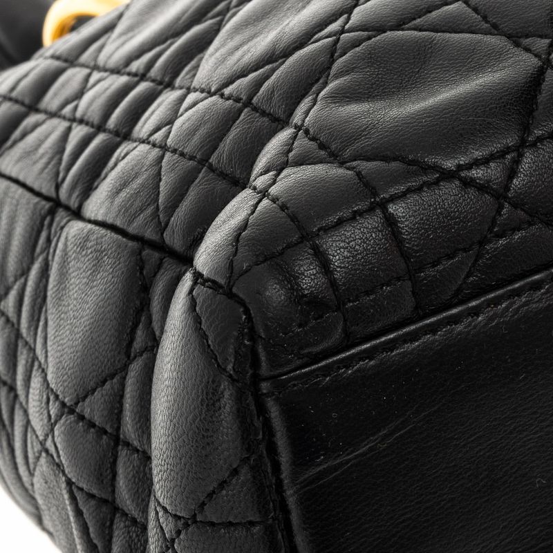 Bolsa-Christian-Dior-Vintage-Lady-Dior-Cannage-Preto-