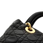 Bolsa-Christian-Dior-Vintage-Lady-Dior-Cannage-Preto-