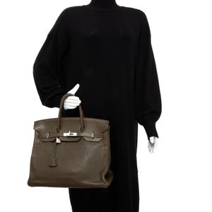 Bolsa Hermes Birkin HAC 40 Clemence Marrom