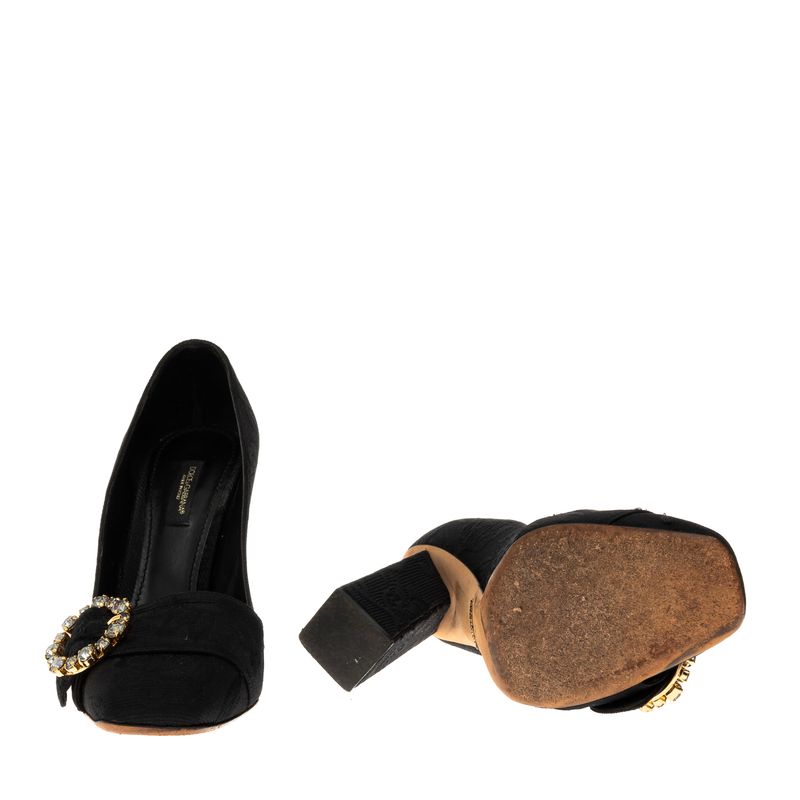 72493-Sapato-de-Salto-Dolce-Gabbana-Preto-Fivela-Cristais-5