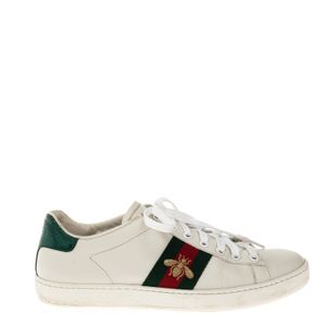 Tênis Gucci Ace Branco Faixa Web Bordado Abelha
