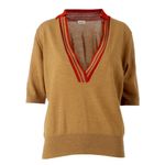 Blusa-Dries-Van-Noten-Marrom-e-Laranja