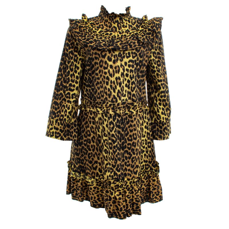 Vestido-Ganni-Animal-Print