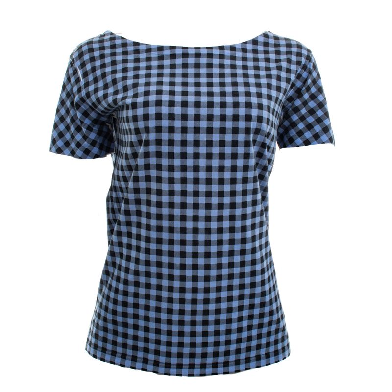 Camiseta-Prada-Quadriculada-Azul