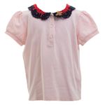 Camisa-Polo-Gucci-Infantil-Rose-Gola-Renda
