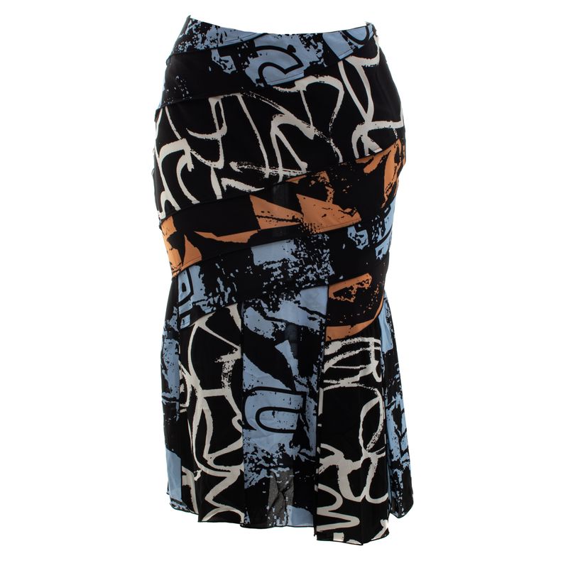 Saia-Proenza-Schouler-Preta-Estampada-Recortes