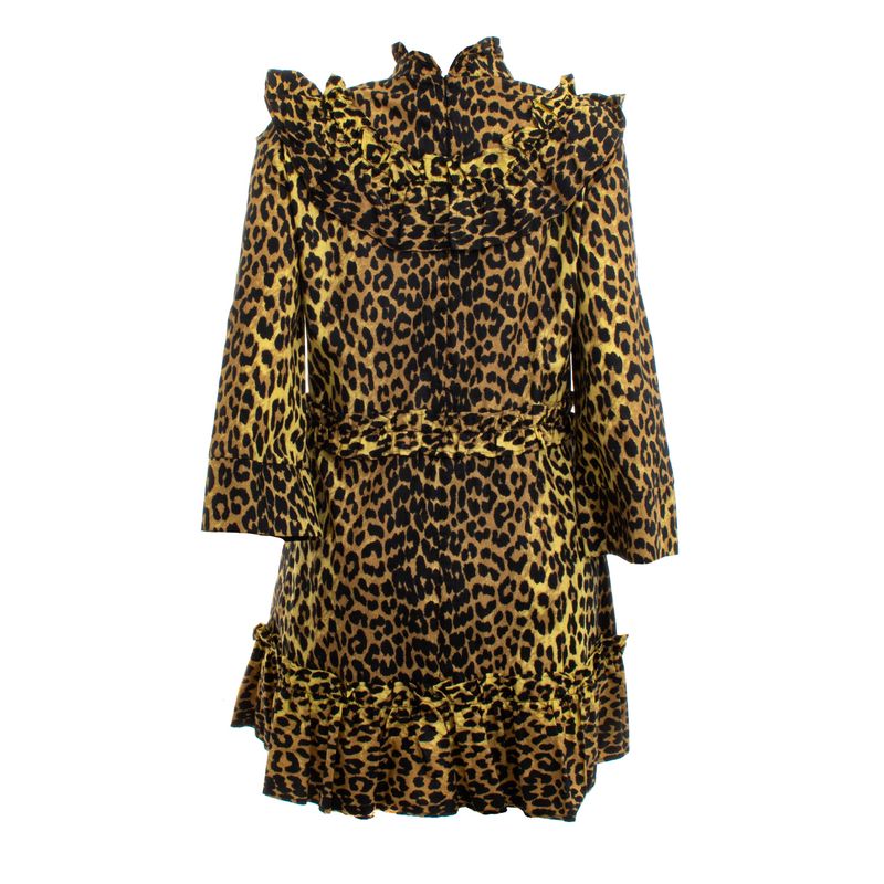 Vestido-Ganni-Animal-Print