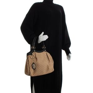 Bolsa Gucci Sukey Canvas Diamante