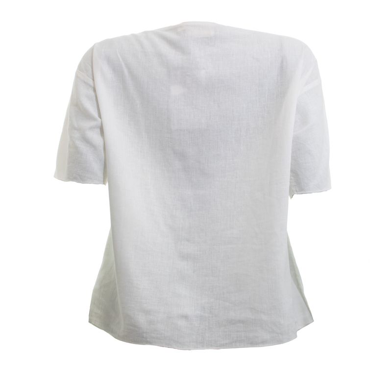 Camiseta-Cris-Barros-Linho-Branca-Bordada