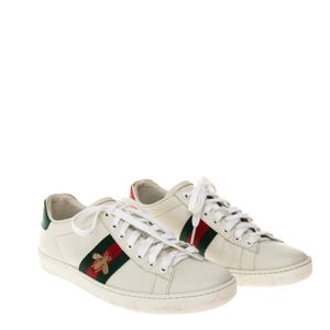Tênis Gucci Ace Branco Faixa Web Bordado Abelha