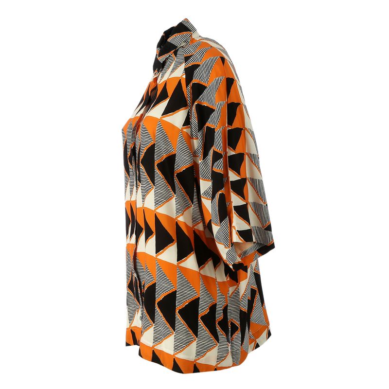 Camisa-Lenny-Niemeyer-Estampada-Laranja-Preto-e-Branco-