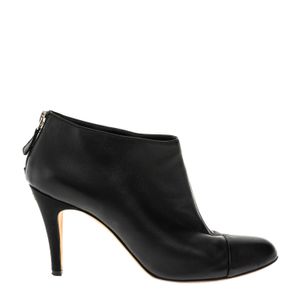 Ankle Boot Chanel Couro Preto