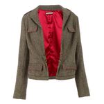 Blazer-Lilly-Sarti-Marrom-e-Branco