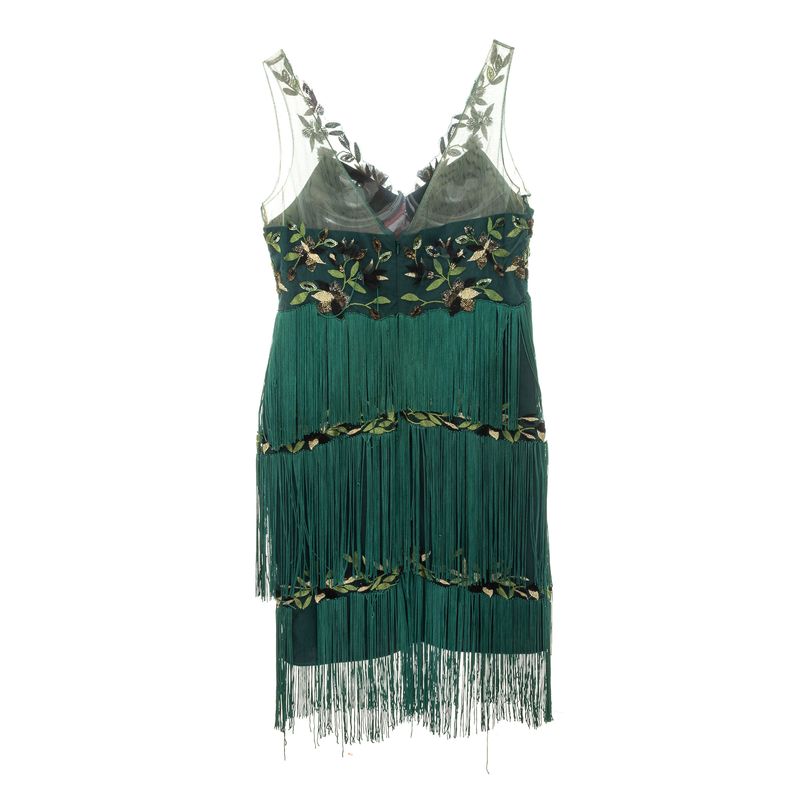 Vestido-Marchesa-Notte-Franjas-Verde